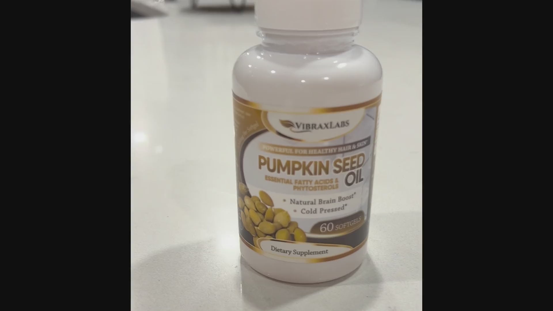 Organic Pumpkin Seed Oil | 100% Pure, Cold Pressed | Boost Hair Growth &  Overactive Bladder Control | Moisturizer